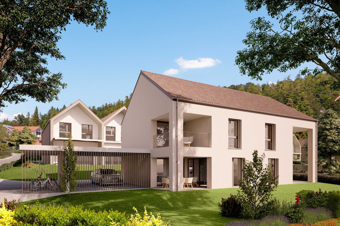 Sonnenberg Haus C2 in Reinach AG (Visualisierung)